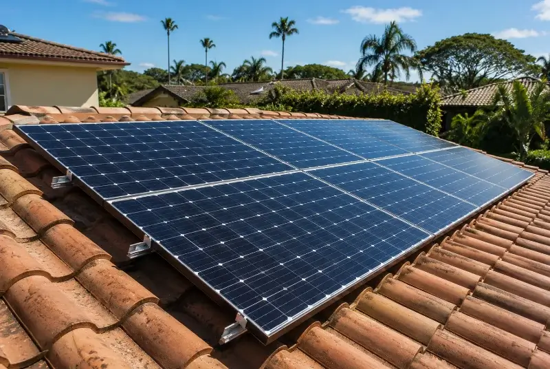 Installation de panneaux solaires au Caylar